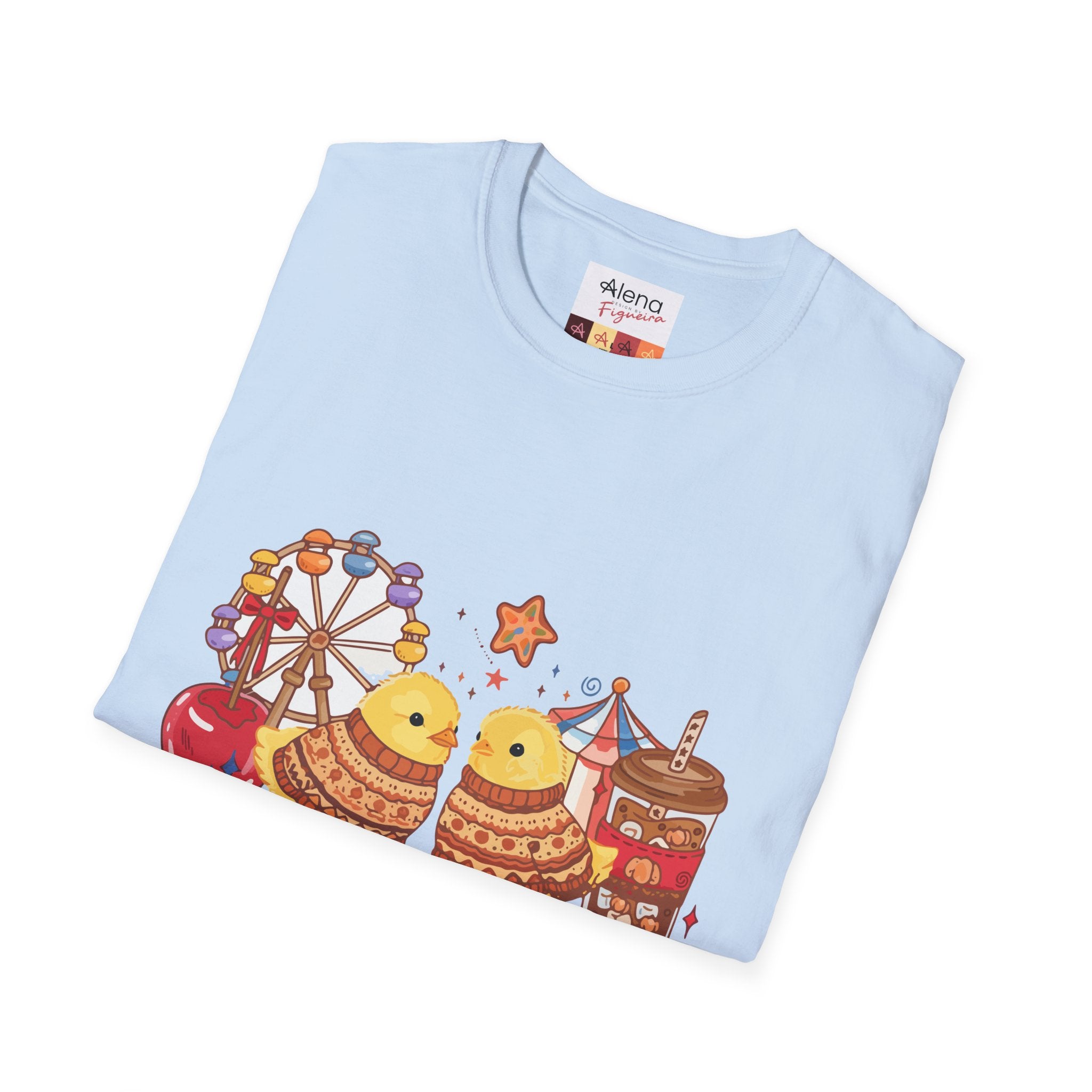 Carnival Chick Festival T-Shirt — Cute Fairground Chicks & Rides Tee