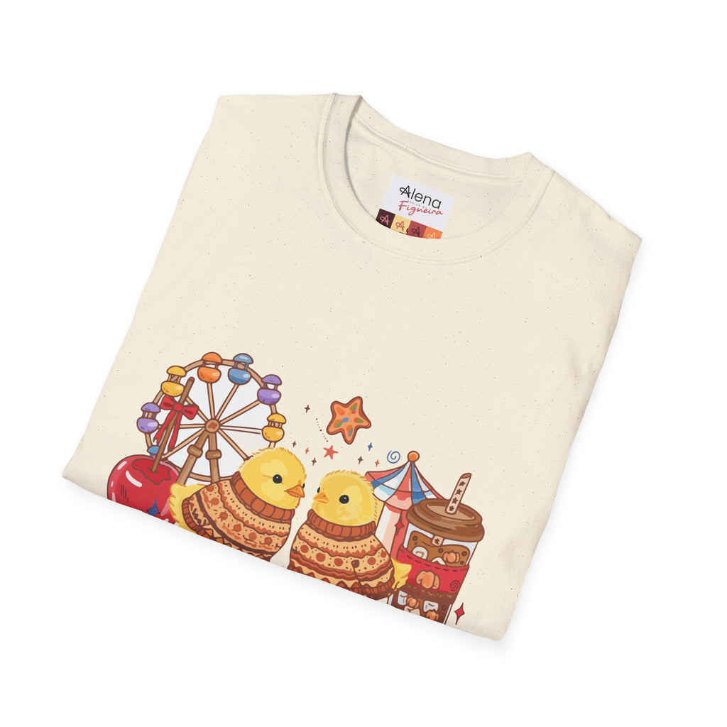 Carnival Chick Festival T-Shirt — Cute Fairground Chicks & Rides Tee