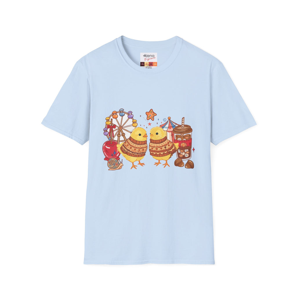 Carnival Chick Festival T-Shirt — Cute Fairground Chicks & Rides Tee