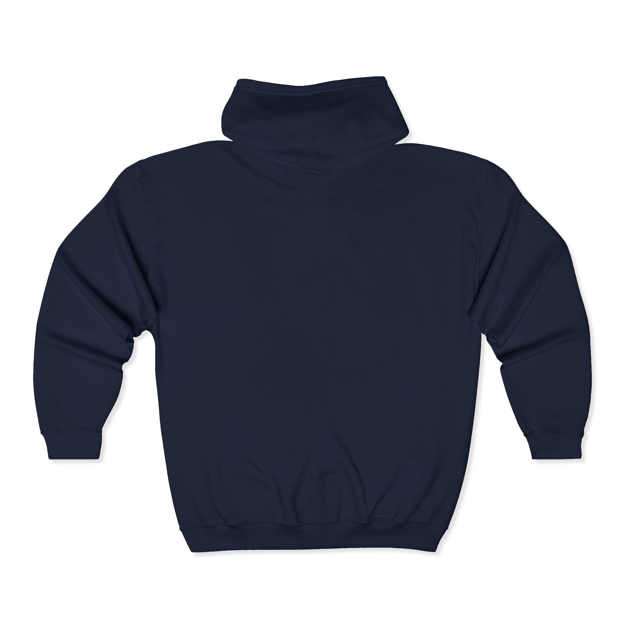 Butterfly Effect — Gothic Skull Emblem Full-Zip Sweatshirt