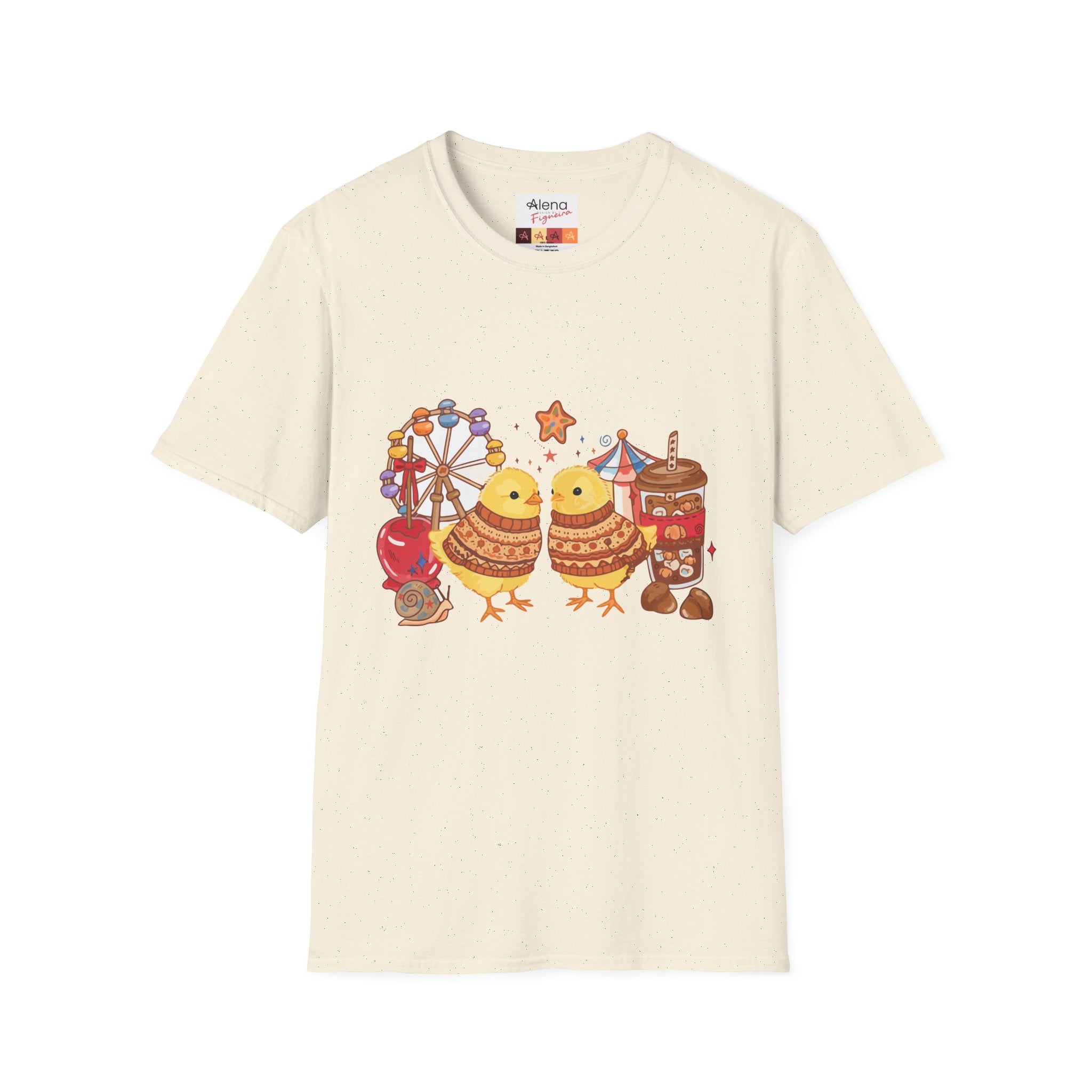 Carnival Chick Festival T-Shirt — Cute Fairground Chicks & Rides Tee